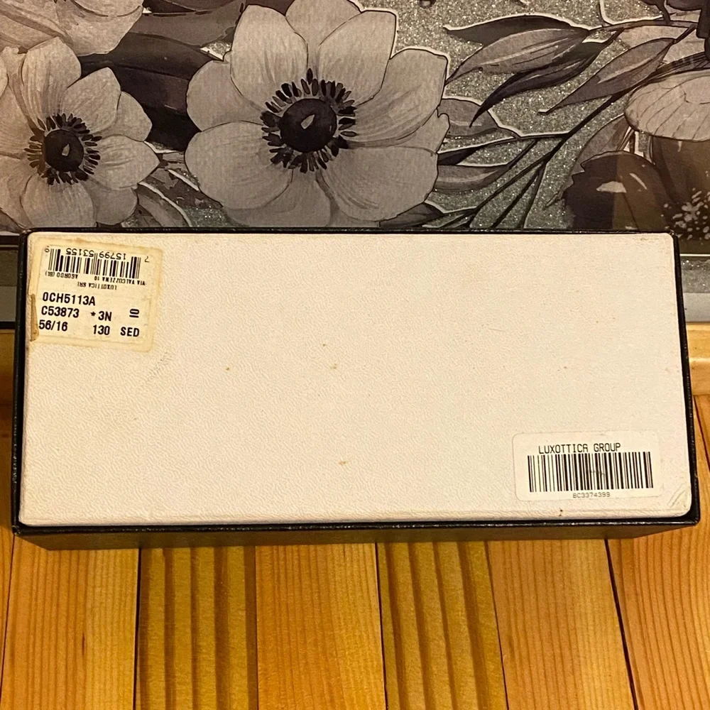 Chanel 5113 c.538/73 Sunglasses Transparent Brown with Black Camellia Flowers - Picture 16 of 16